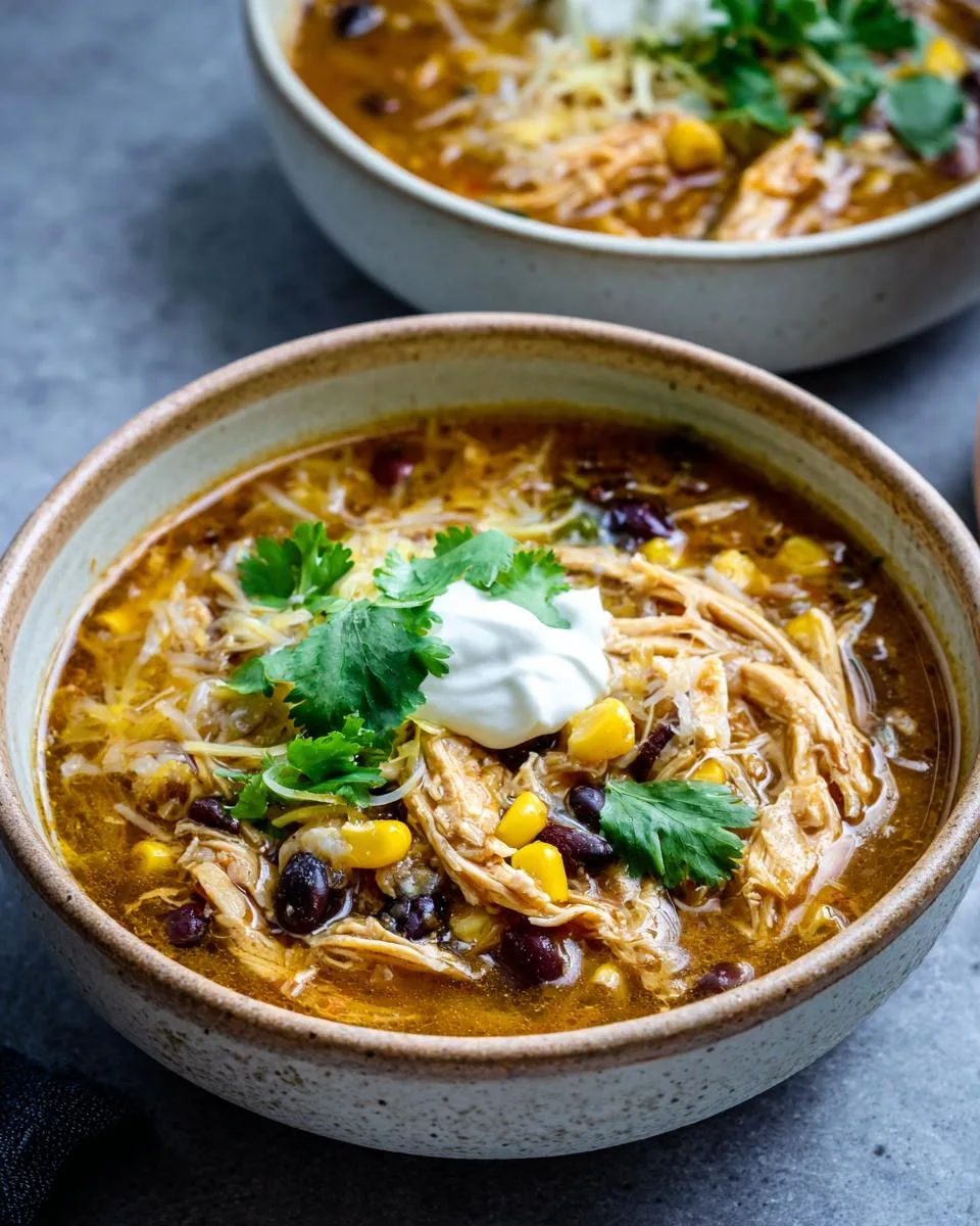Creamy Chicken Enchilada Soup - detail 5