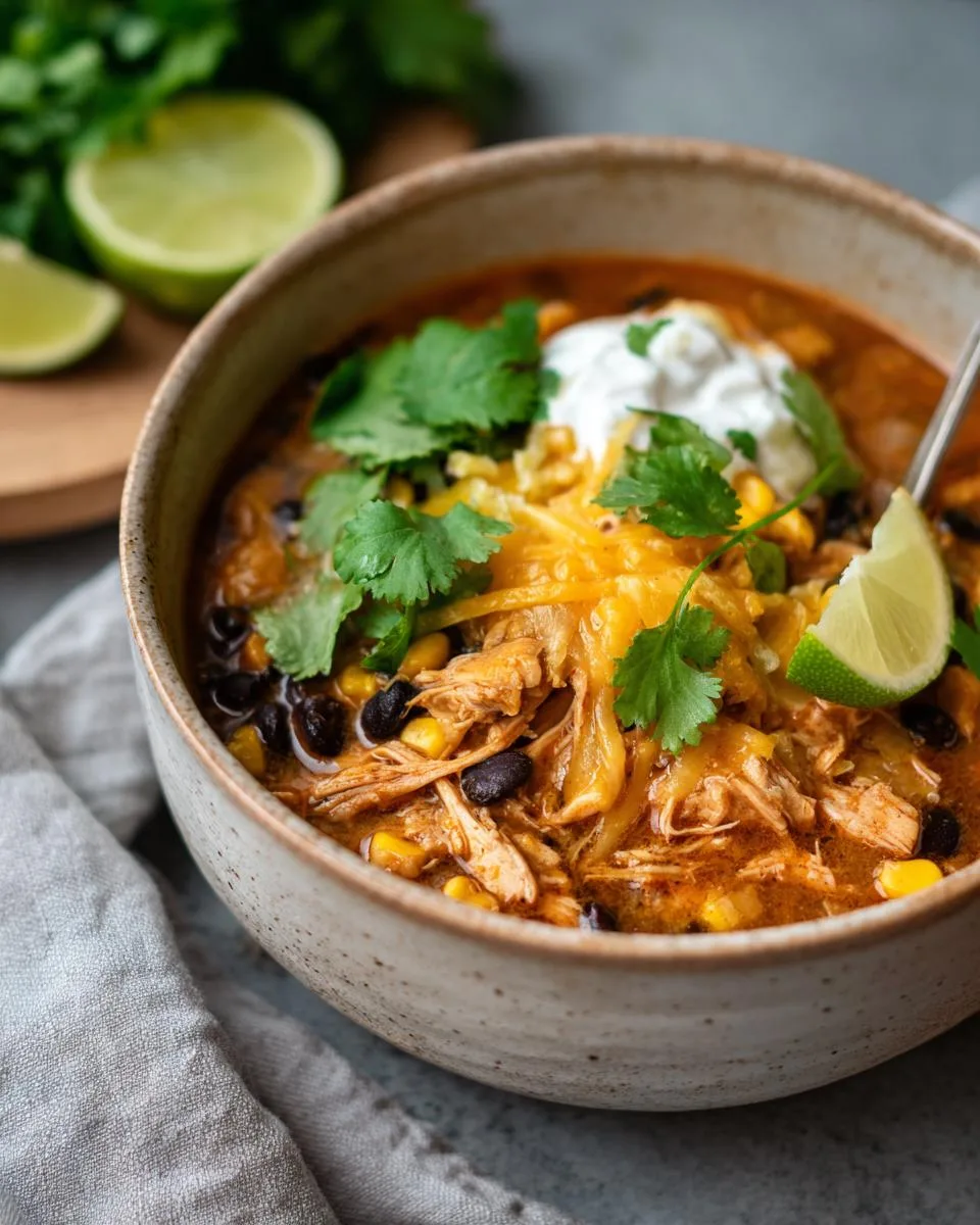 Creamy Chicken Taco Soup - detail 3