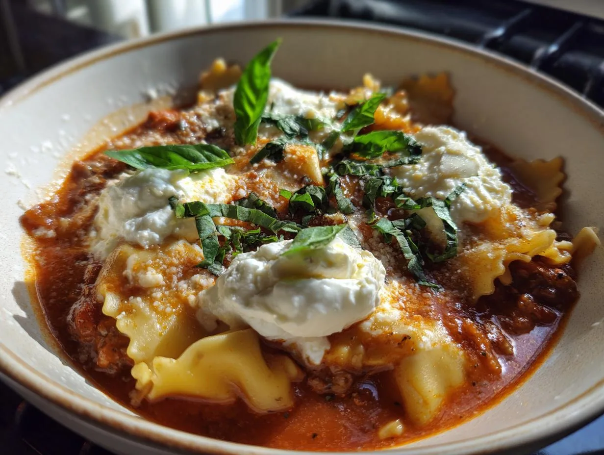 Creamy Lasagna Soup Recipe: Rich Comfort in Just 35 Minutes