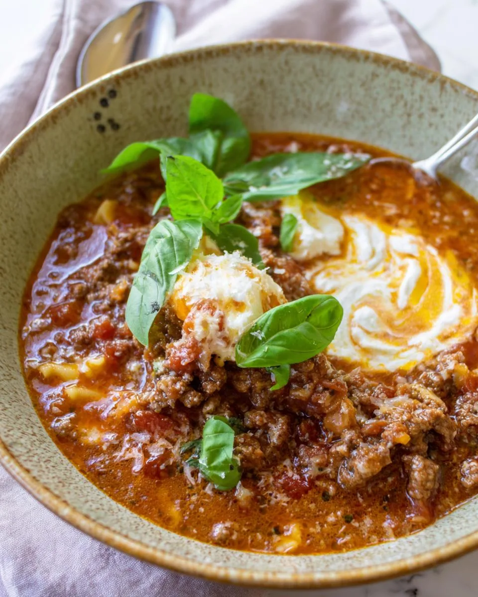 Crockpot Lasagna Soup - detail 5