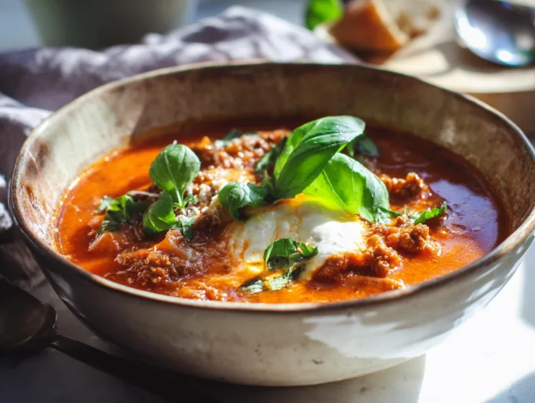Crockpot Lasagna Soup