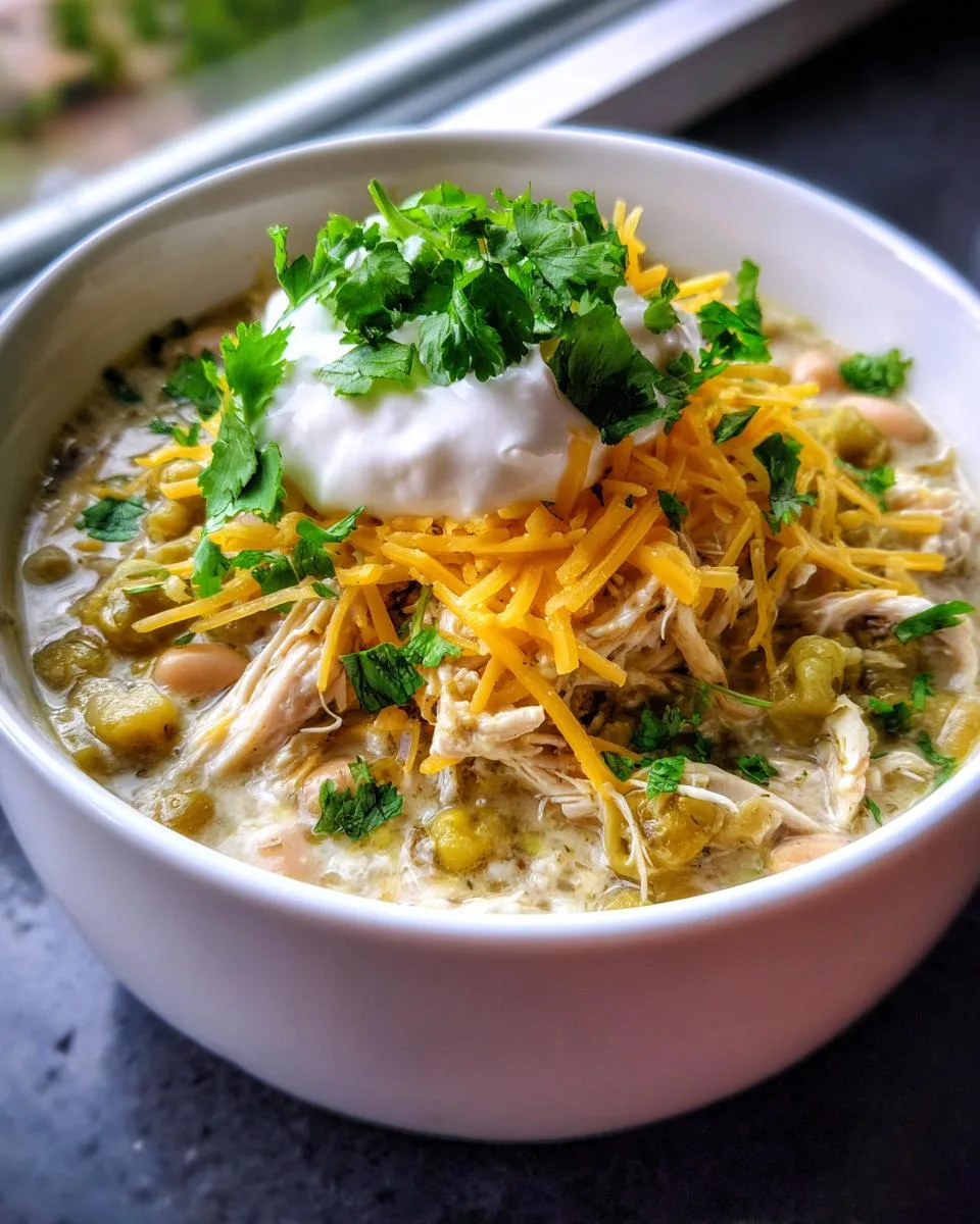 Crockpot White Chicken Chili Soup - detail 1