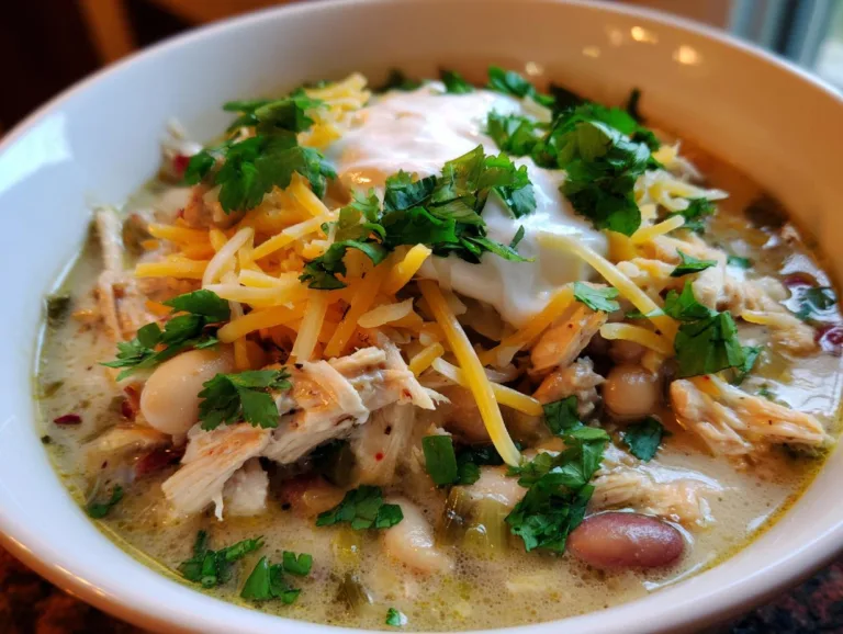 Crockpot White Chicken Chili Soup