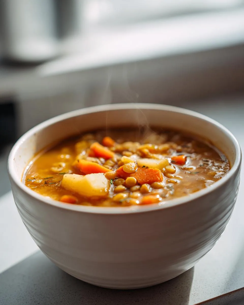Easy Lentil Potato Soup - detail 3