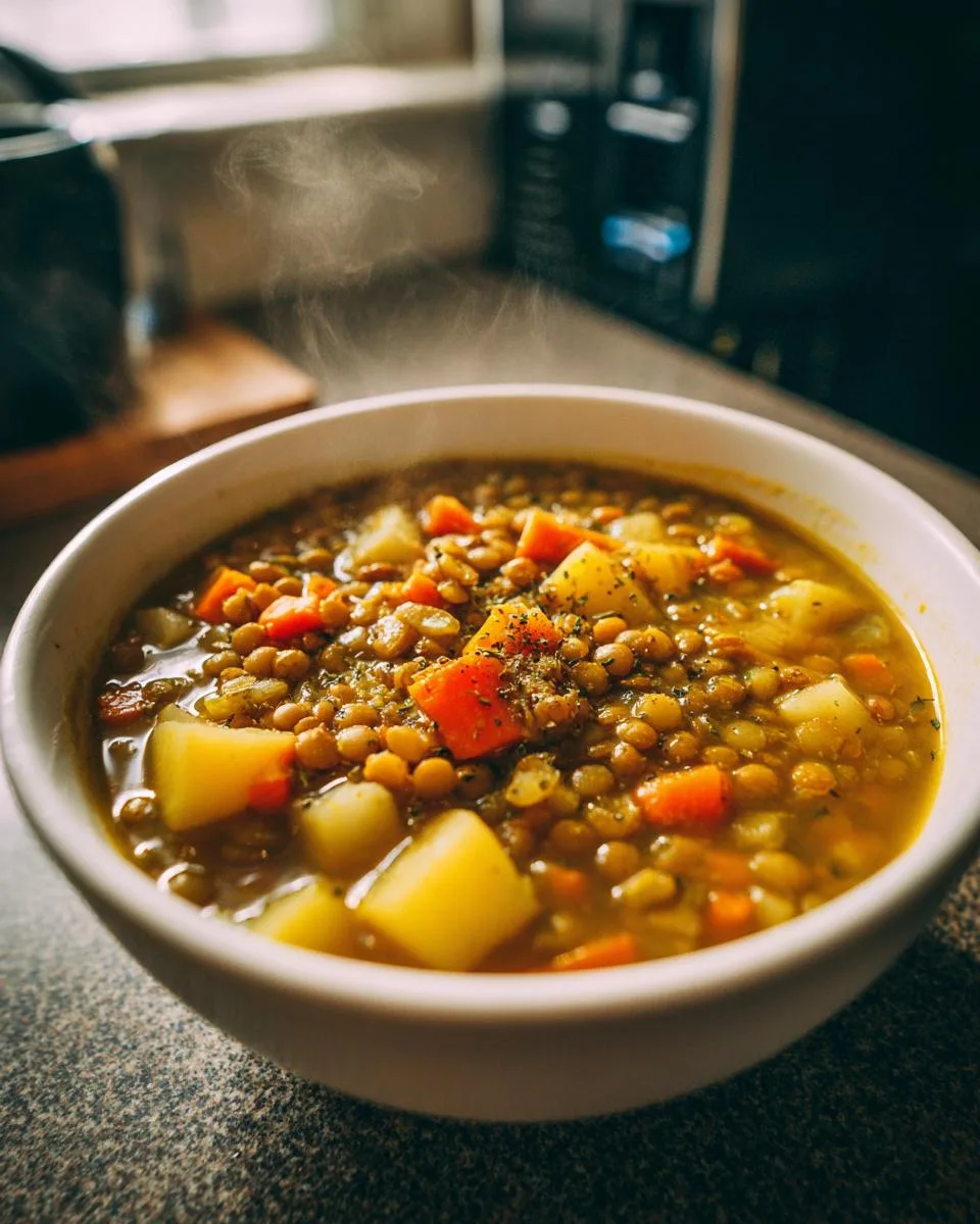 Easy Lentil Potato Soup - detail 4