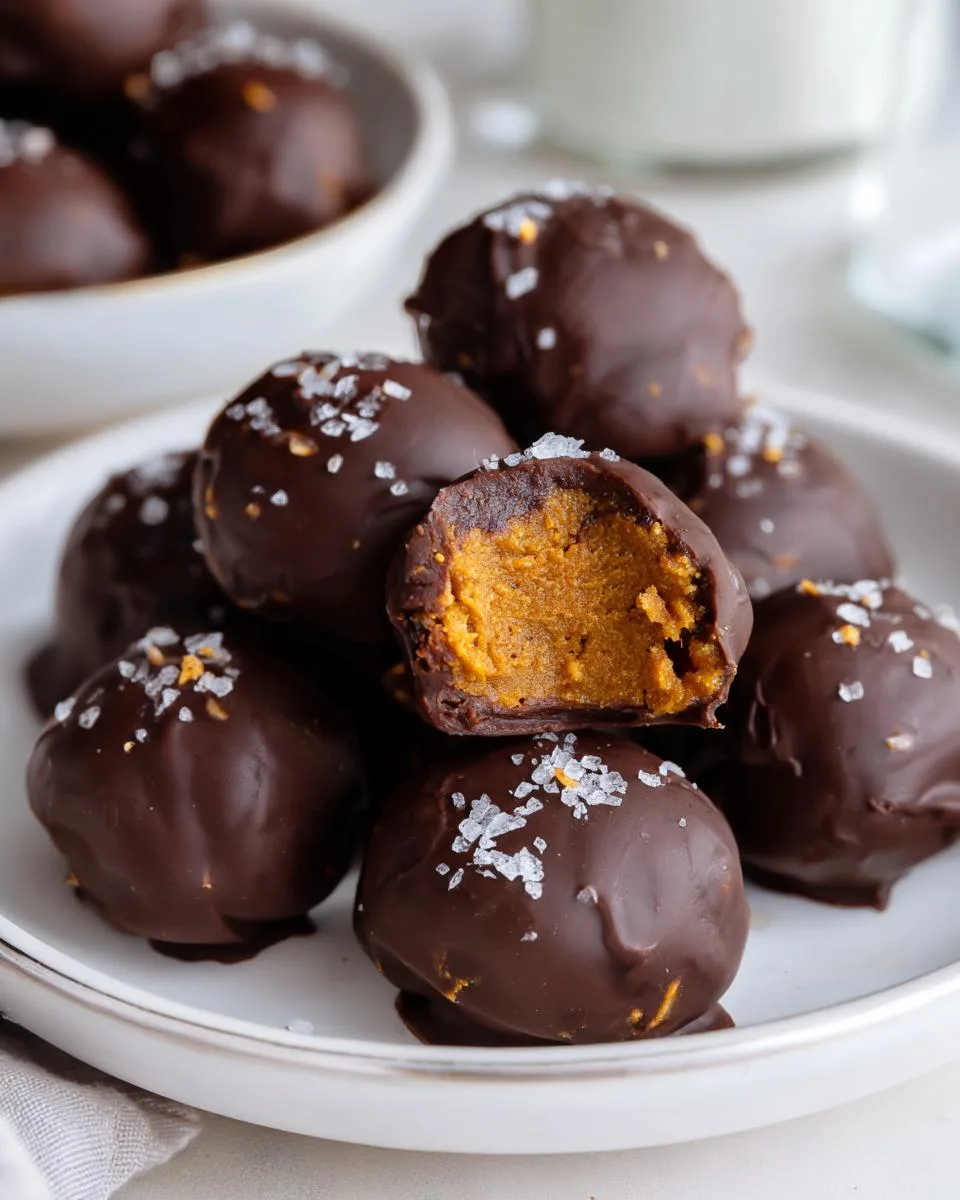 Healthy Pumpkin Truffles - detail 2