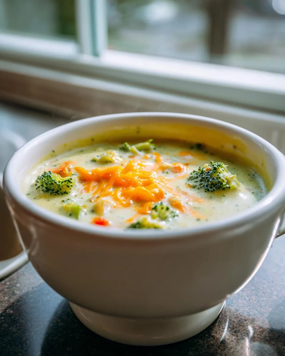 Panera-Style Broccoli Cheddar Soup - detail 2
