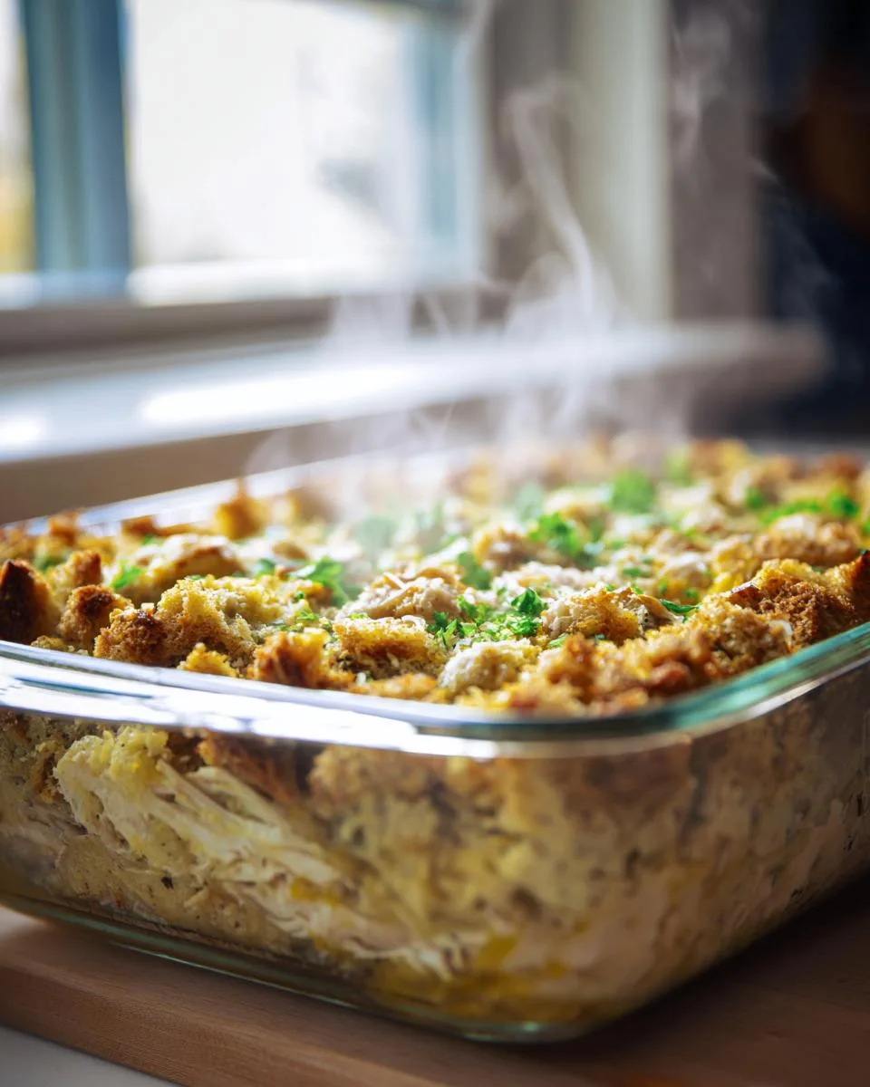 Rotisserie Chicken Stuffing Casserole - detail 2