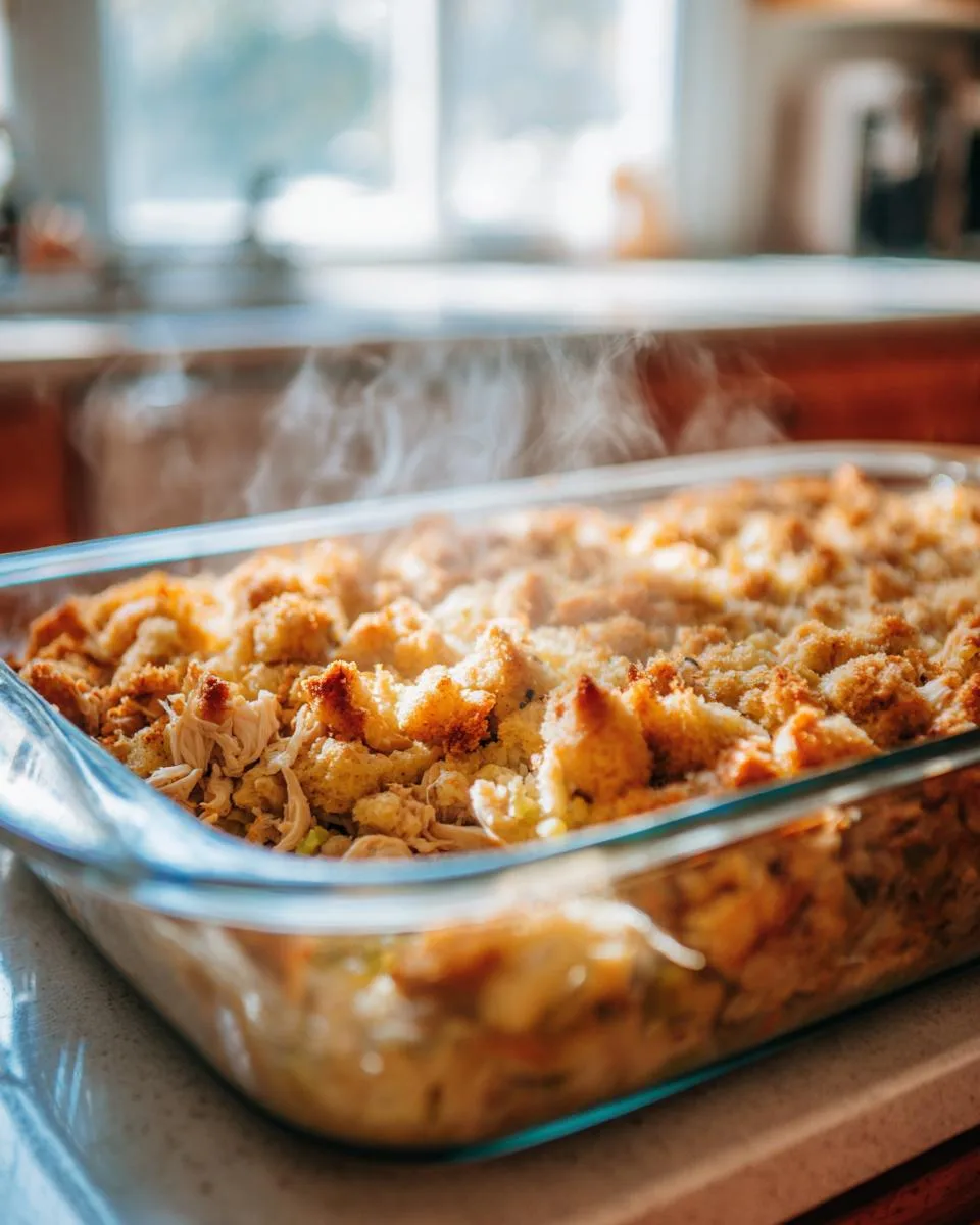 Rotisserie Chicken Stuffing Casserole - detail 3