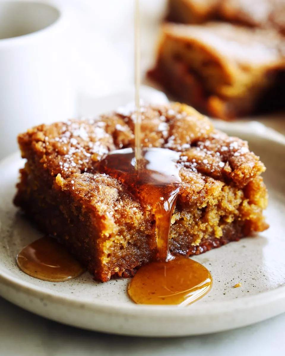 Salted Maple Pumpkin Blondies - detail 1