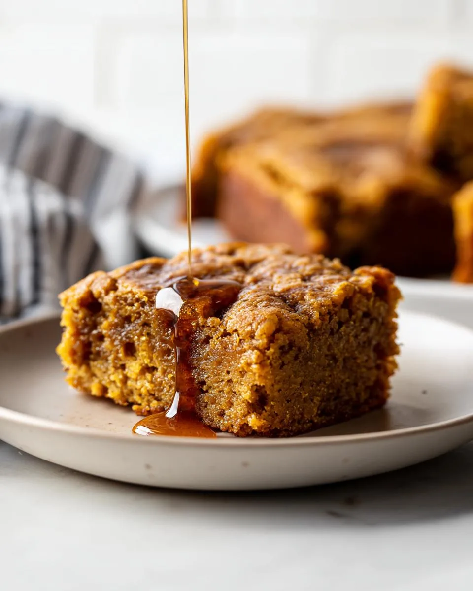 Salted Maple Pumpkin Blondies - detail 2