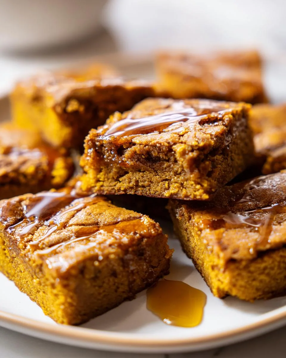 Salted Maple Pumpkin Blondies - detail 3