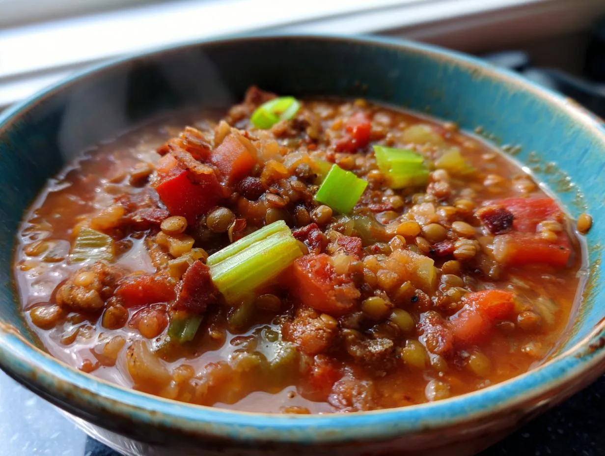 hearty-sausage-and-lentil-soup-recipe-in-5-easy-steps-yumivia