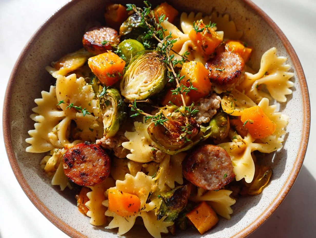Sausage Pasta Brussels Sprouts Butternut Squash – 3 Secret Tricks!