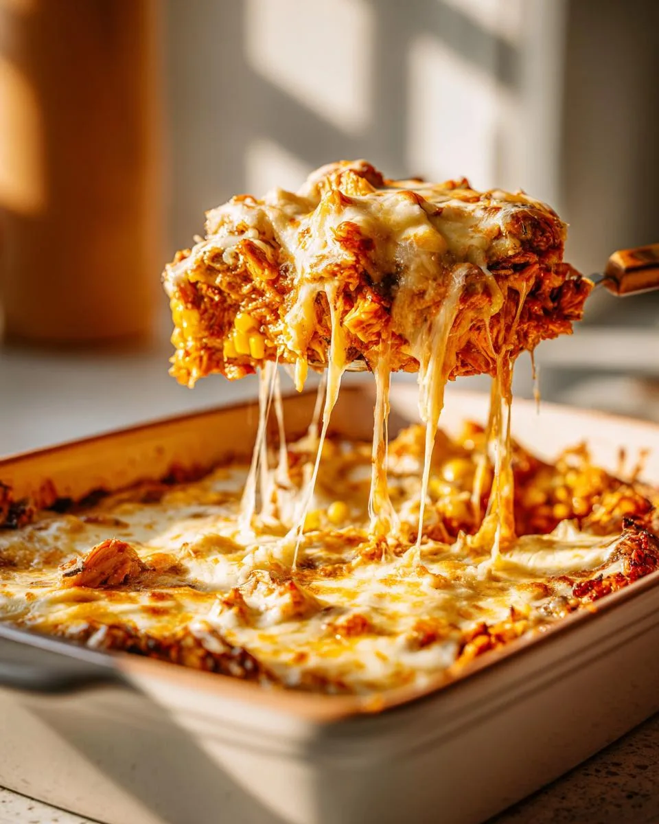 Shredded Barbecue Chicken Casserole - detail 3
