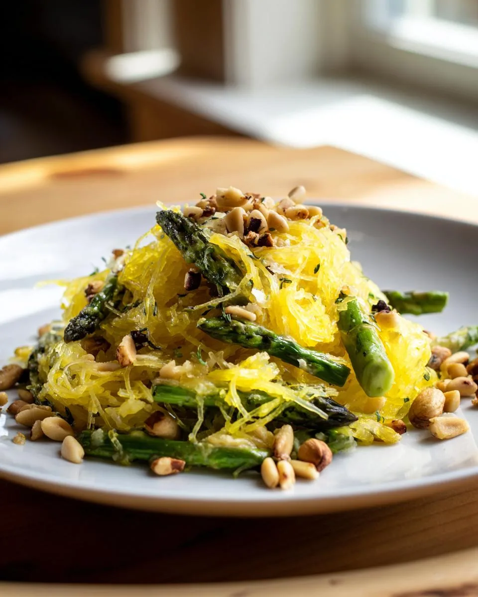 Spaghetti Squash With Asparagus Ricotta Lemon And Thyme - detail 1