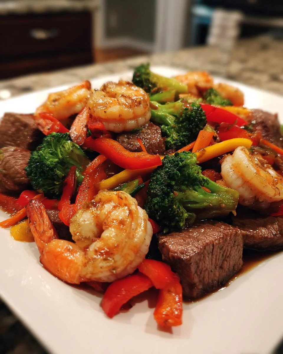 Steak and Shrimp Stir-Fry - detail 5