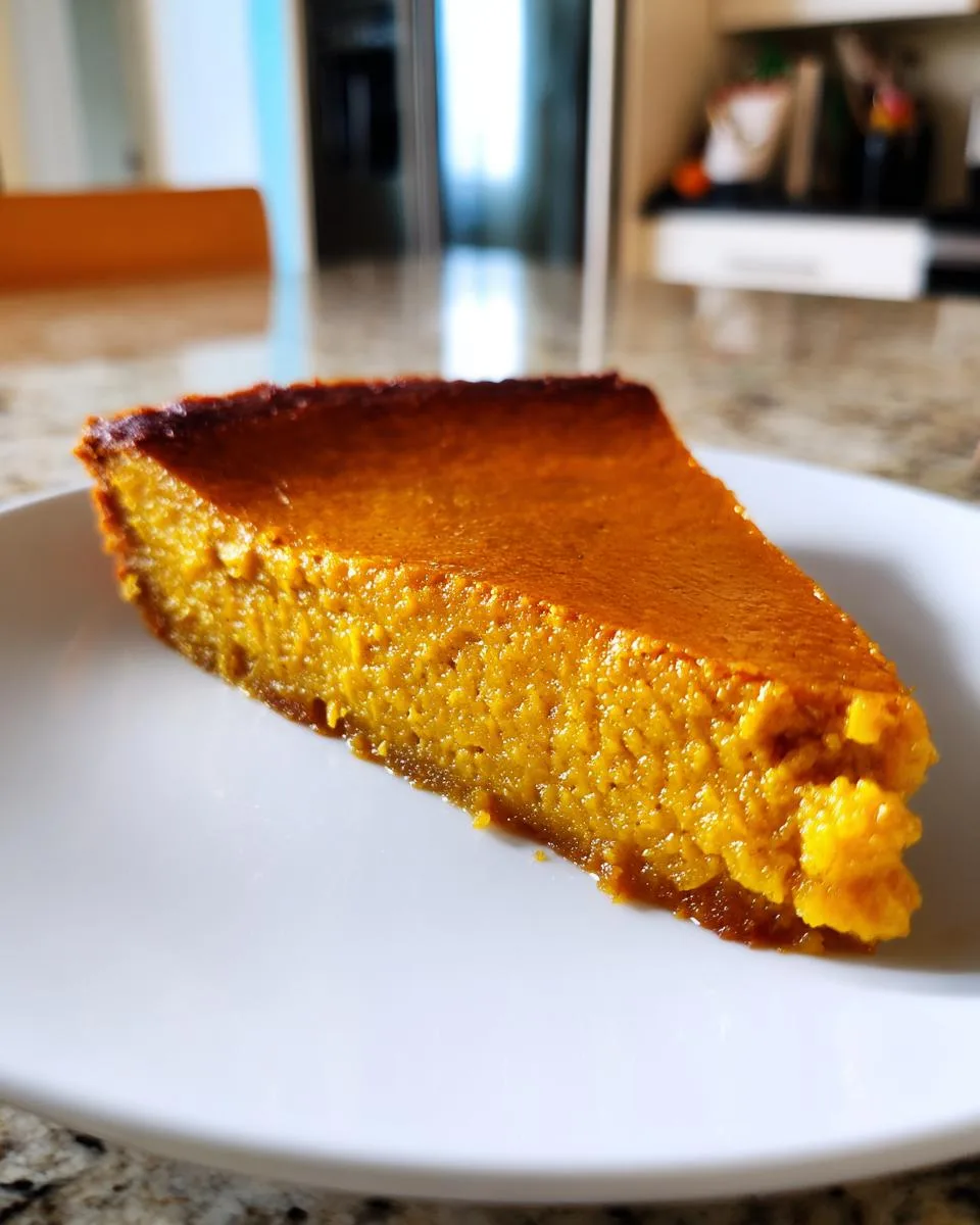 crustless pumpkin pie - detail 5