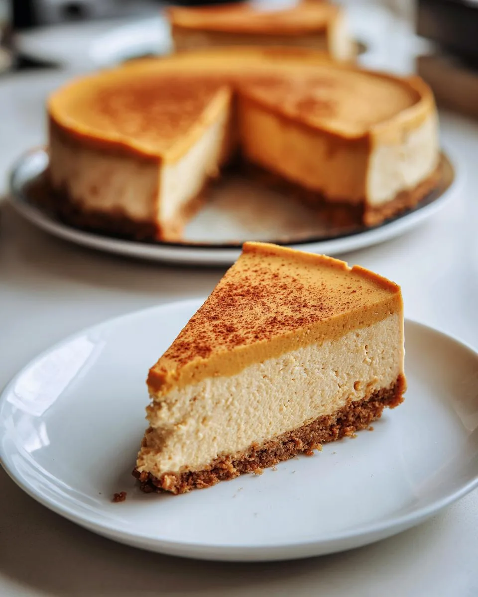 no bake pumpkin cheesecake - detail 1