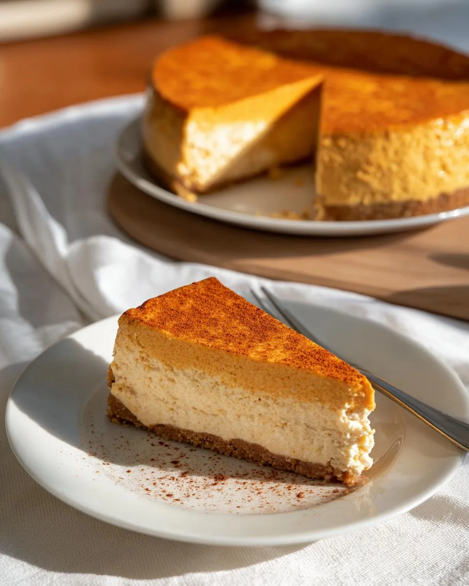 no bake pumpkin cheesecake - detail 2