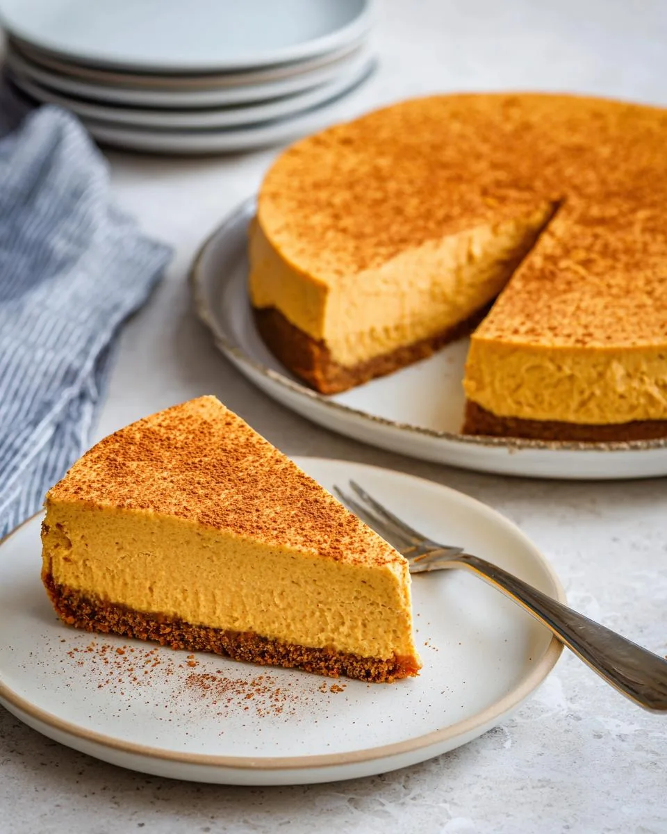 no bake pumpkin cheesecake - detail 3