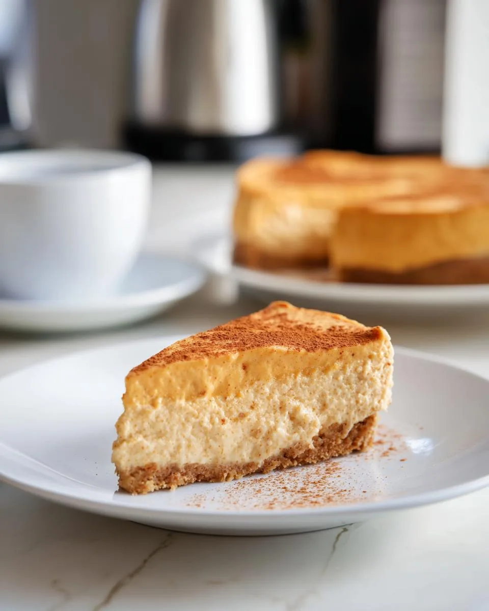 no bake pumpkin cheesecake - detail 4