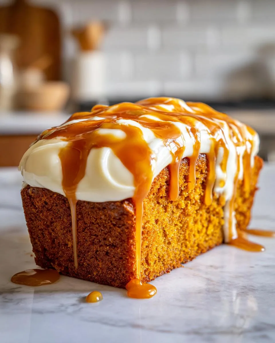 pumpkin cake with caramel cream - detail 3