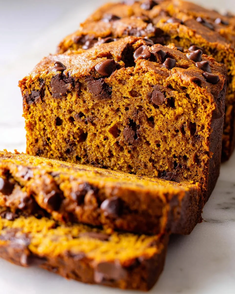 pumpkin chocolate chip loaf - detail 5