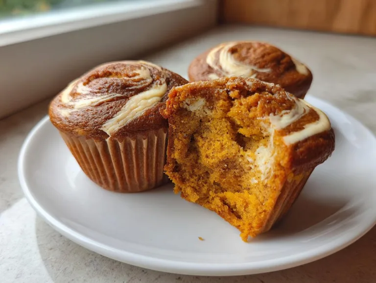 pumpkin cream cheese swirl muffins