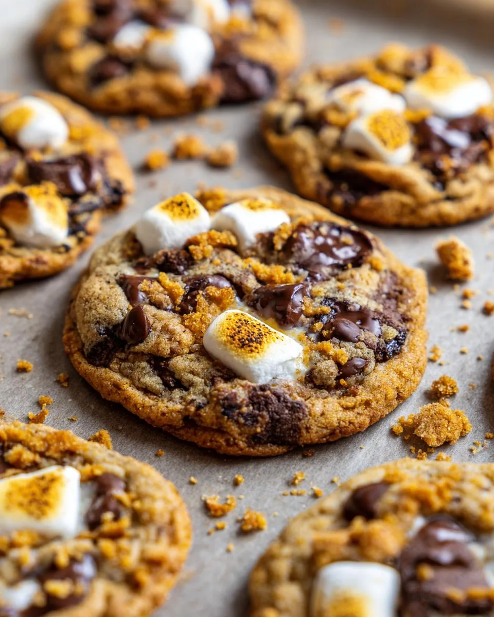 pumpkin s'mores cookies - detail 2
