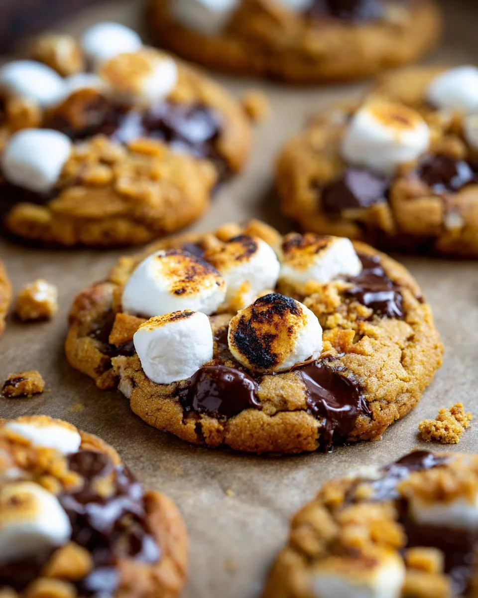 pumpkin s'mores cookies - detail 4