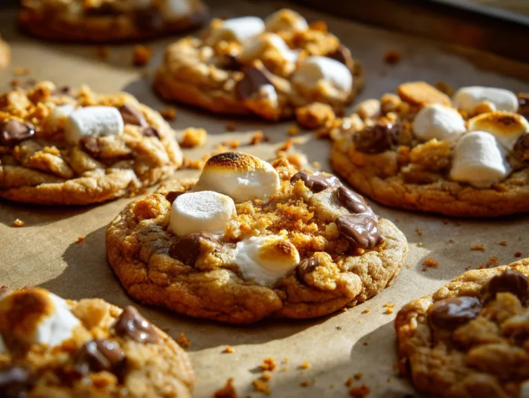 pumpkin s'mores cookies