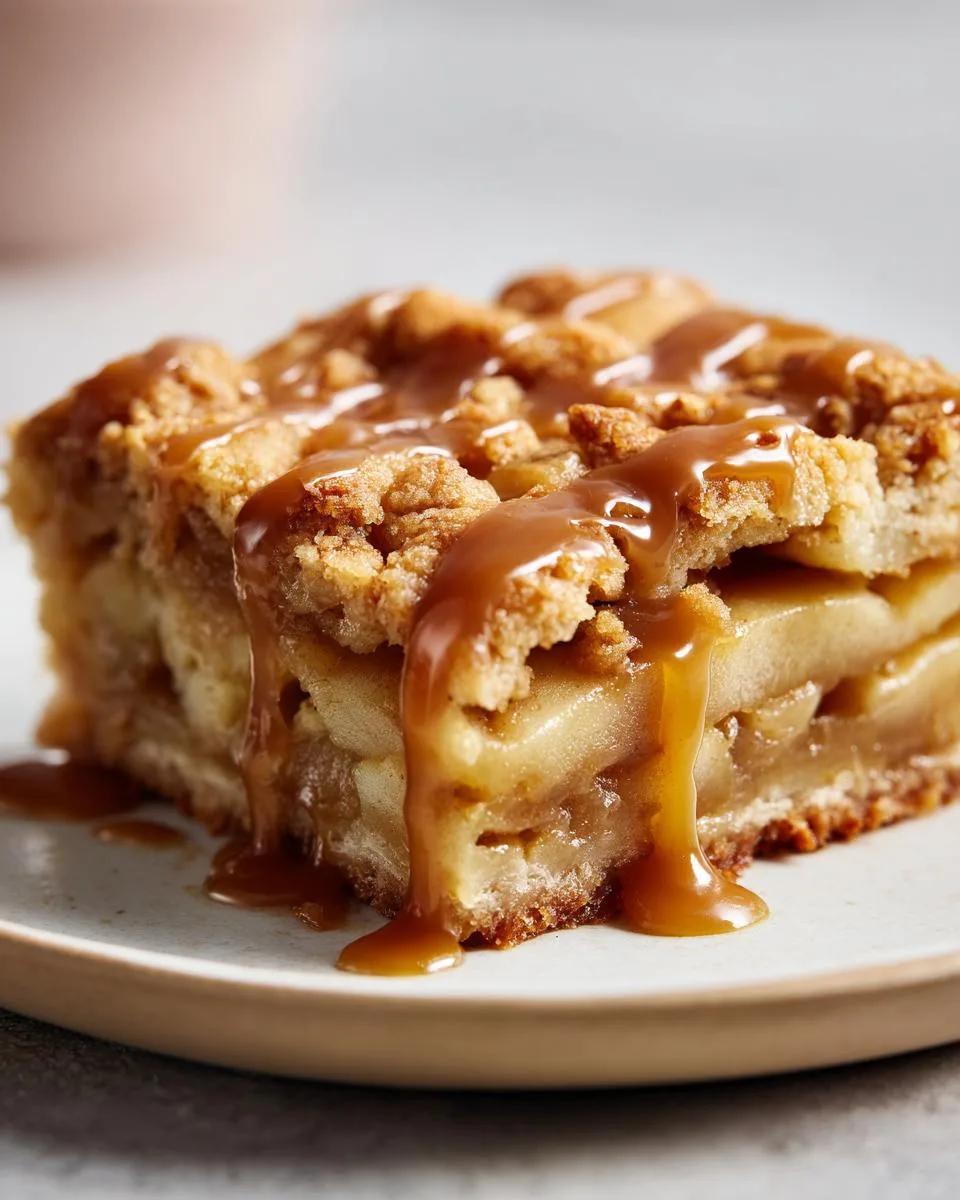 salted caramel apple bars - detail 2