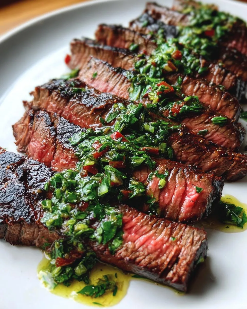 Chimichurri Marinated Flank Steak - detail 2