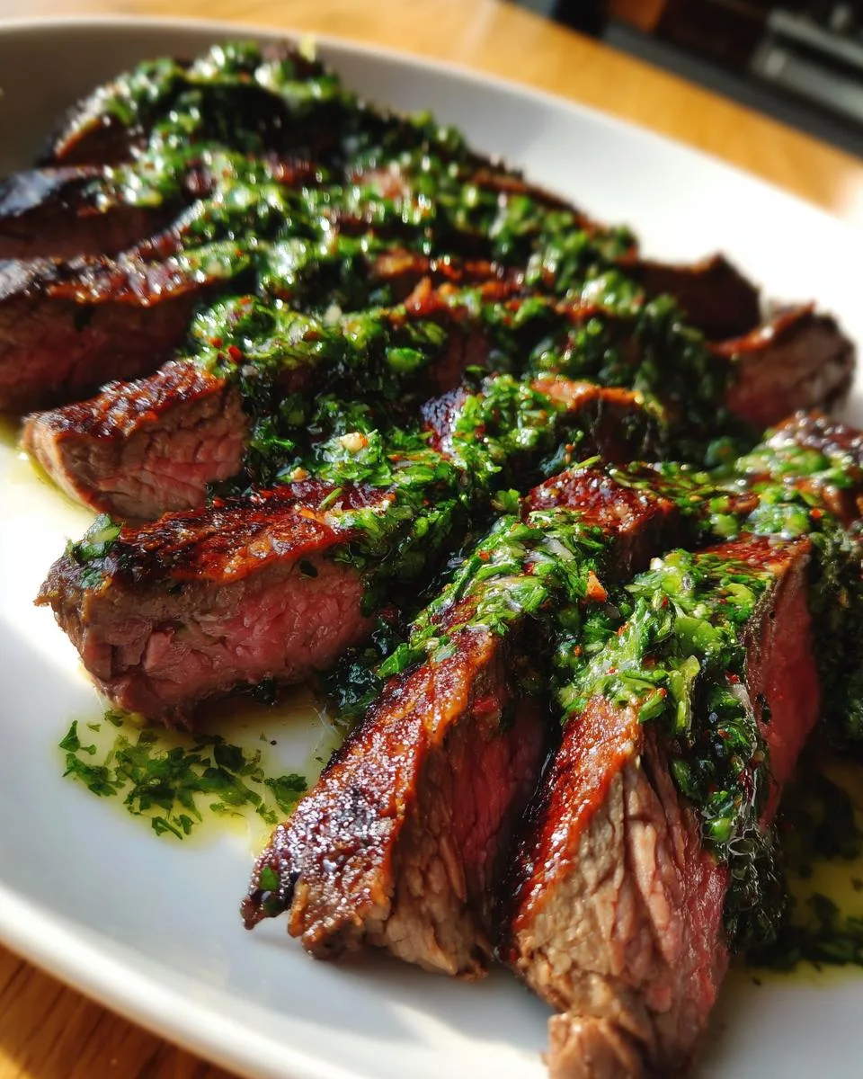 Chimichurri Marinated Flank Steak - detail 5