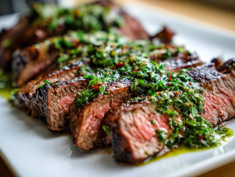 Chimichurri Marinated Flank Steak