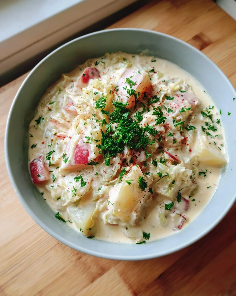 Creamy Potato Soup With Cabbage - detail 1