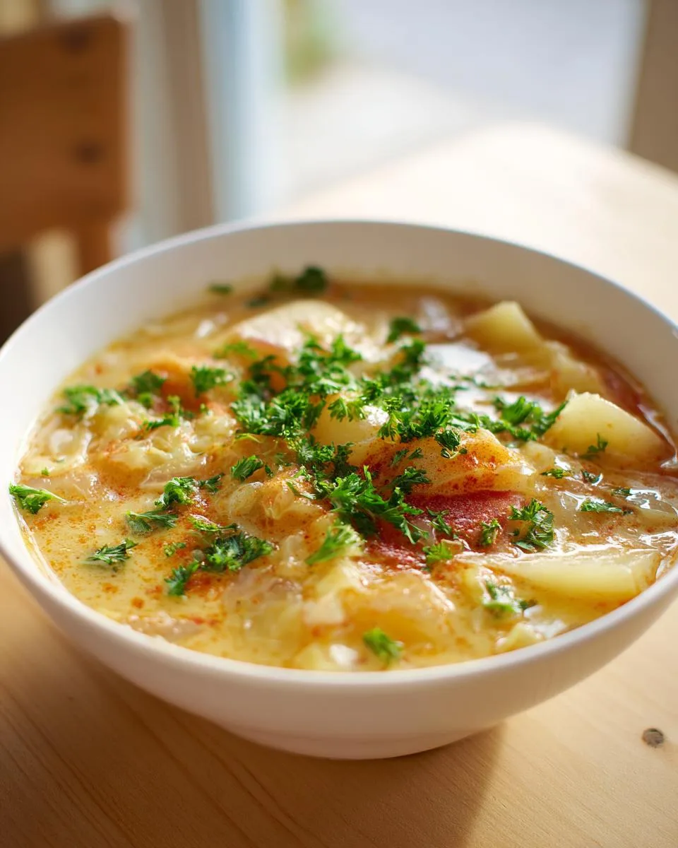 Creamy Potato Soup With Cabbage - detail 2