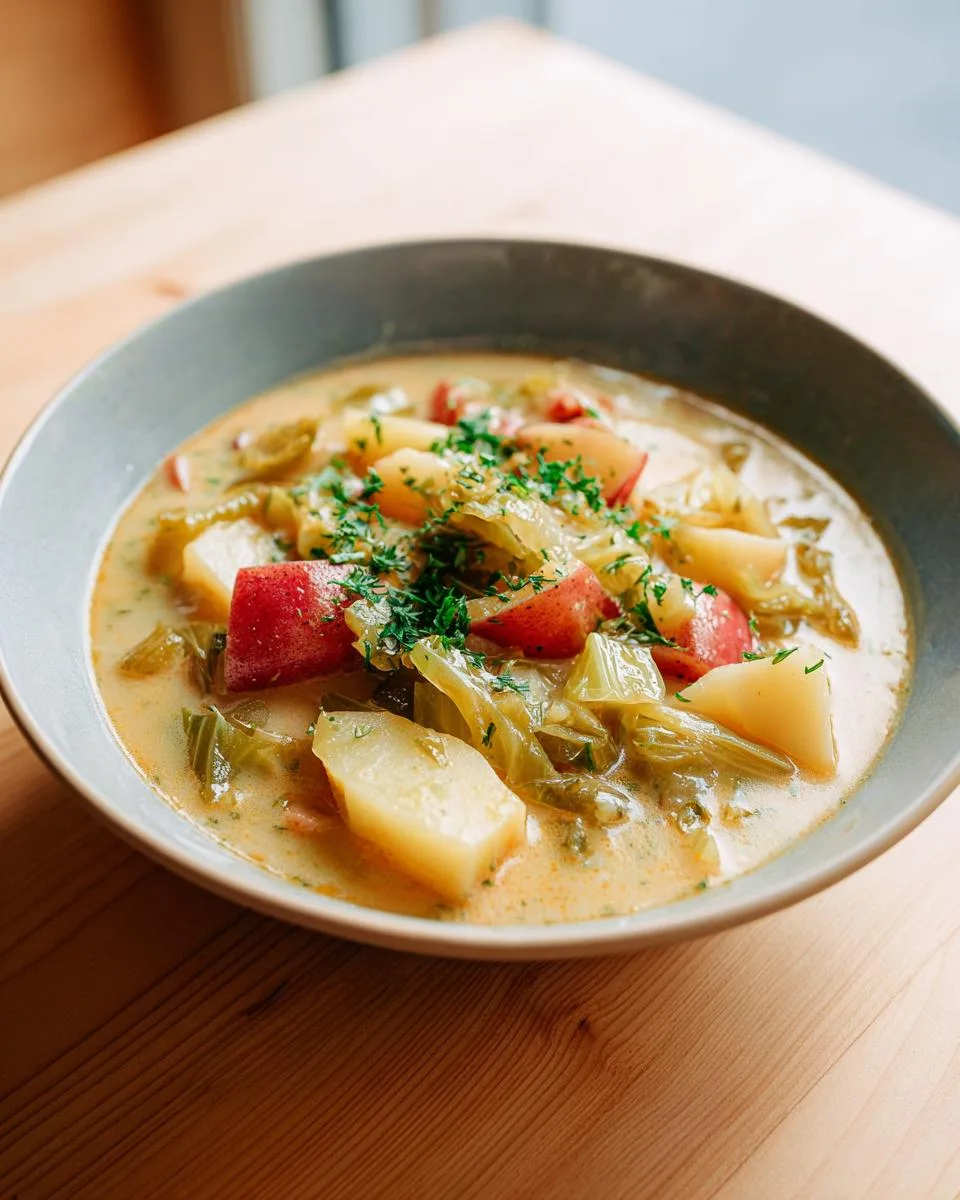 Creamy Potato Soup With Cabbage - detail 4