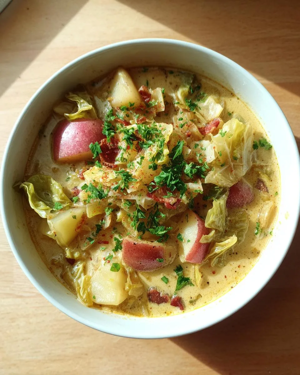 Creamy Potato Soup With Cabbage - detail 5