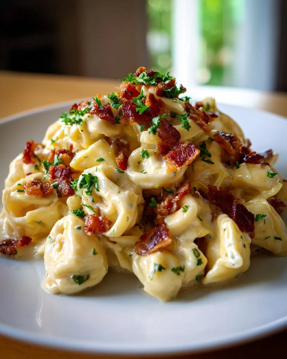 Creamy Tortellini Carbonara Recipe - detail 2