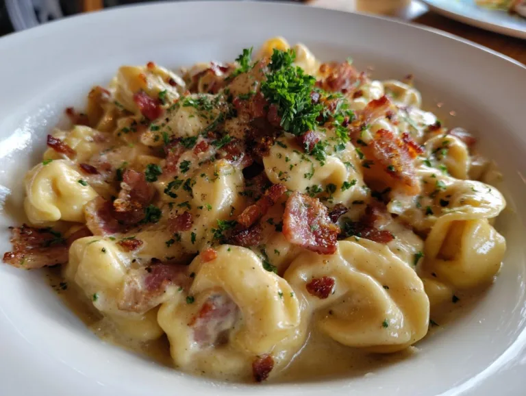 Creamy Tortellini Carbonara Recipe