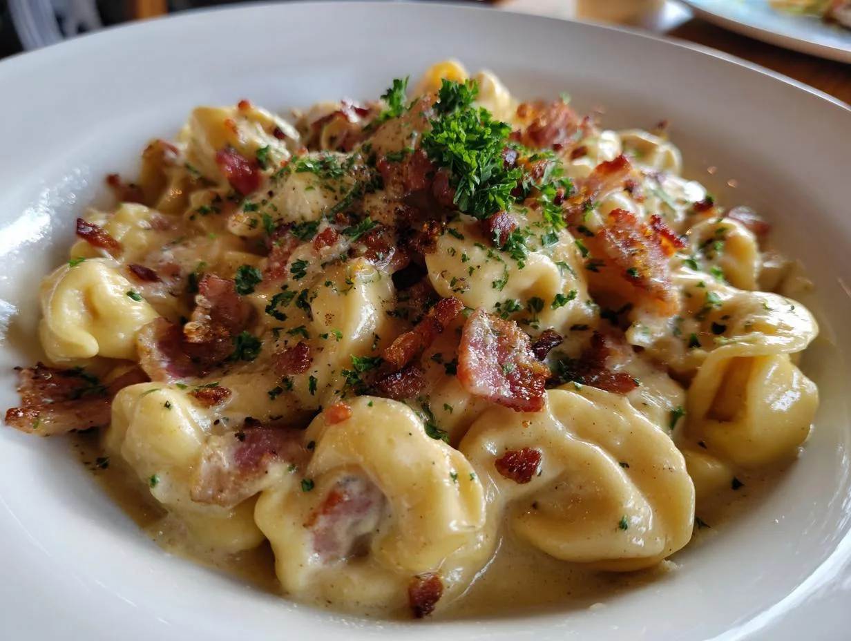 30-Minute Creamy Tortellini Carbonara Recipe – Irresistible Comfort