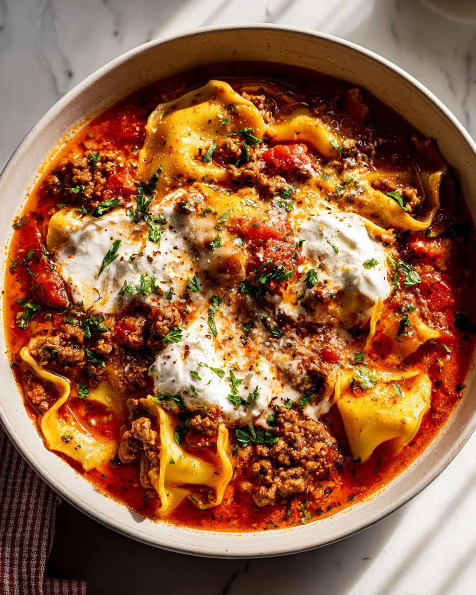 Crock Pot Lasagna Soup - detail 1