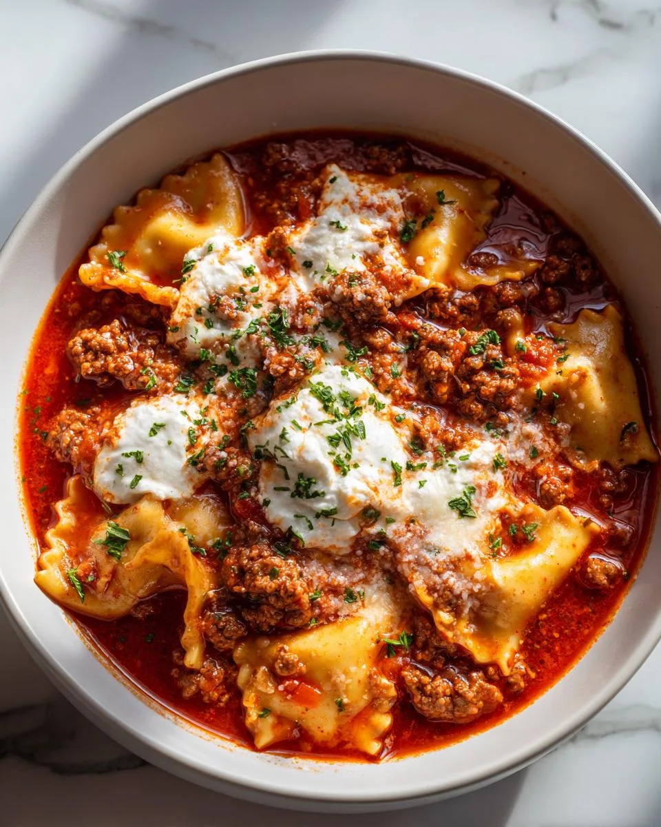 Crock Pot Lasagna Soup - detail 4
