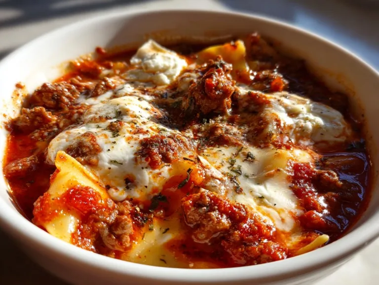 Crock Pot Lasagna Soup