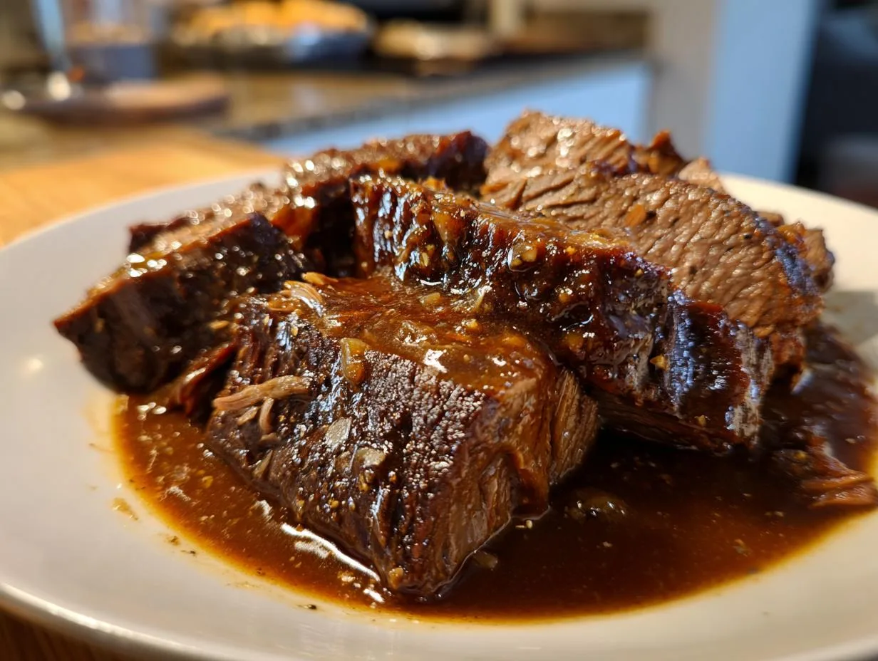 7-Hour Crock Pot Three Packet Roast Will Melt in Your Mouth