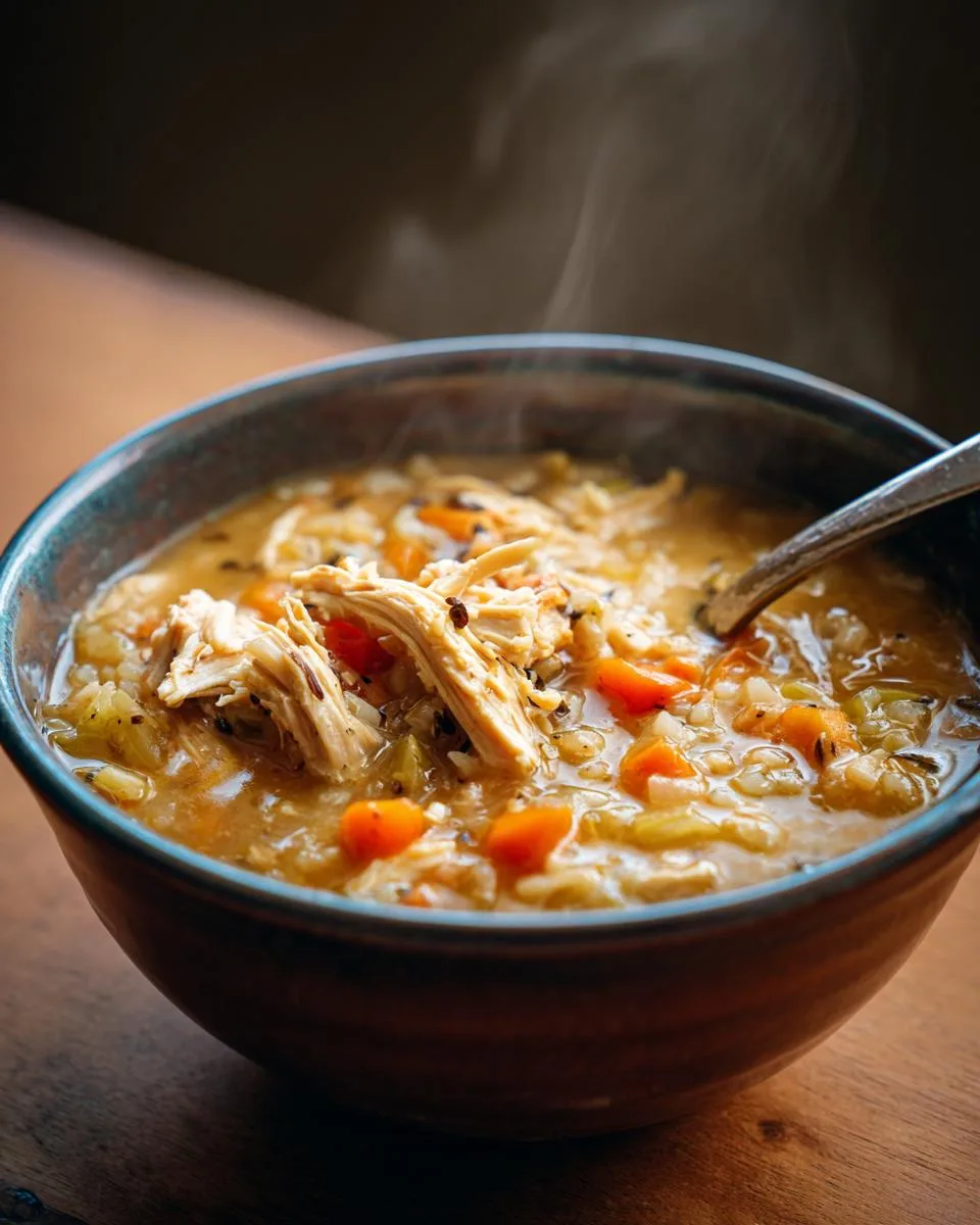 Crockpot Chicken and Wild Rice Soup - detail 3