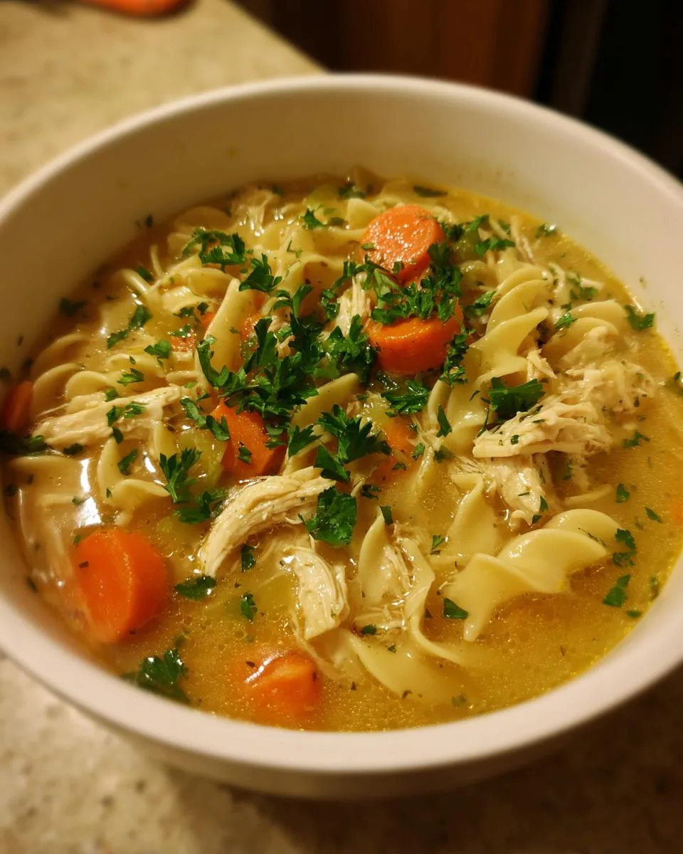Crockpot Creamy Chicken Noodle Soup - detail 1