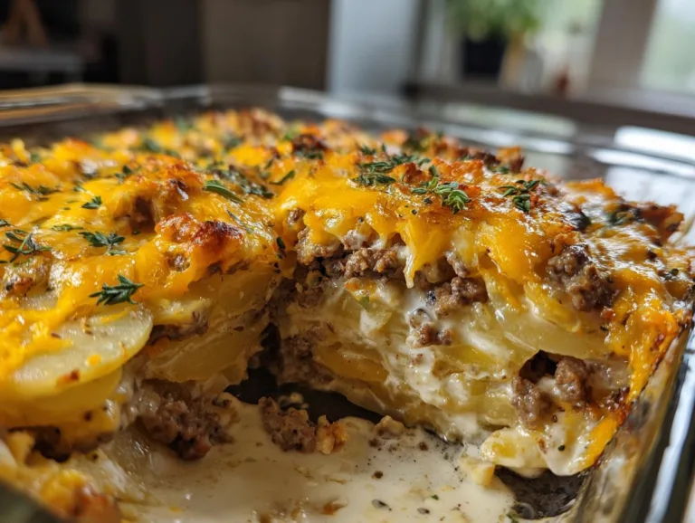 Crockpot Hamburger Potato Casserole